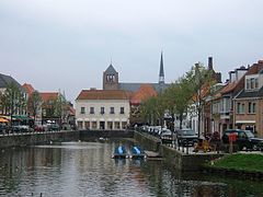 The channel and the catholic church in Sluis