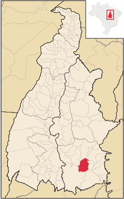 Location in Tocantins state