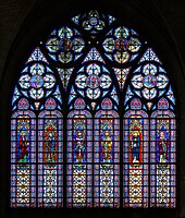West window from Saint-Urbain, Troyes (about 1900).