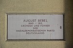 August Bebel - Gedenktafel