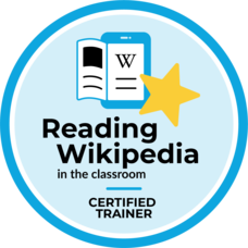 Certified Trainer - Reading Wikipedia in the Classroom