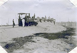 Sandtransport mit der Trâmuei, 1906
