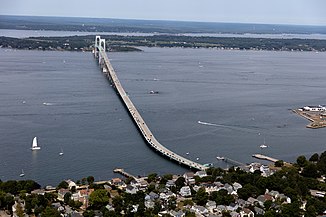 View of the bridge over Newport