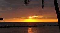 Pacific sunset at Salinitas beach Sonsonate