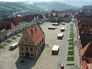 The Town Hall Square (Radničné námestie) in Bardejov