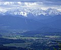 The Kamnik–Savinja Alps seen from Carinthia