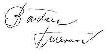 Unterschrift von Božidara Turzonovová