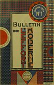 Bulletin de l'Effort Moderne, No. 1, January 1924. Cover design by Georges Valmier, November 1923