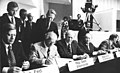 Image 32Signing the Helsinki Accords are the West German Chancellor Helmut Schmidt, East Germany's leader Erich Honecker, US president Gerald Ford and the Austrian chancellor Bruno Kreisky (from History of Finland)