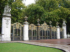 Canada Gate on the south side of the park