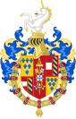 Coat of Arms under the Farnese Coat of Arms under the Bourbon-Parma of Parma