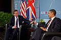 Prime Minister David Cameron and President Barack Obama at a bilateral meeting during the G20 Summit in Toronto, 2010