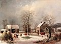 Farmyard in Winter, 1858