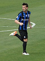 Gianpaolo Bellini in an Atalanta home kit