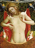 Man of Sorrows by the North German artist Meister Francke, c. 1435.[12]