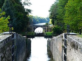 Locks on the Canal de Lalinde