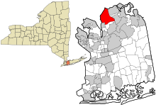 Lage im Nassau County (New York)