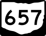 State Route 657 marker
