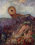 The Cyclops; by Odilon Redon; c.1914; oil on cardboard on panel; 64 x 51 cm; Kröller-Müller Museum (Otterlo, the Netherlands)[221]