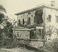 The Potter (or Ponder) House in Atlanta housed Confederate sharpshooters until Union artillery made a special target of it