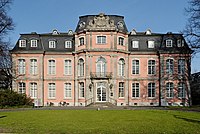 Schloss Jaegerhof in Duesseldorf-Pempelfort, von Westen