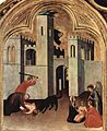 The Miracle of the Child Attacked and Rescued from the Blessed Agostino Novello Triptych, c. 1328