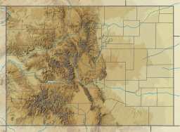 Location of Fern Lake in Colorado, USA.