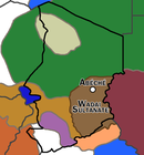 Wadai sultanate east of Lake Chad around 1890s