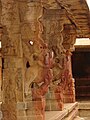 Yali pillars in the vasantha mantapa, a Vijayanagara era addition at Bhoga Nandeeshvara temple complex