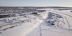 The village of Belaya Gora in the Abyysky District of Yakutia