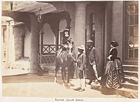 Lady Canning, Major Jones and Lady Campbell, Simla, 1860