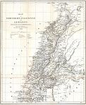 Kiepert Map of Lebanon 1856.