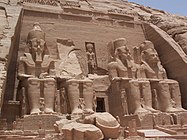 Facade of the Temple of Ramesses II, photo taken in 2007