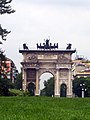Das "Friedenstor" (Arco della Pace), Porta Sempione