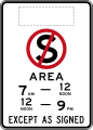 (R5-71) No Stopping Area