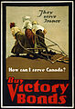 Canadian war bond poster, World War I (in English)