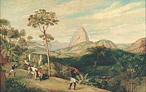 View of Sugarloaf from the Silvestre road, c. 1823. Painting by Charles Landseer.