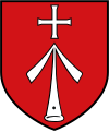 Pfeilspitze/Pfeileisen im Wappen Stralsunds
