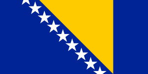 The flag of Bosnia and Herzegovina was partly based on the European flag