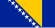 Nationalflagge von Bosnien und Herzegowinas