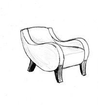 Comma armchair, 1922