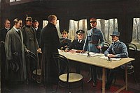 The Signing of the Armistice, Nov. 11th, 1918[12]