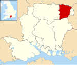 Hart shown within Hampshire