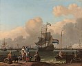 IJ vor Amsterdam mit der Fregatte De Ploeg, Rijksmuseum