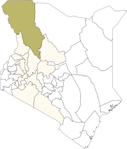 District location in Kenya