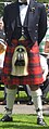 A modern Scottish kilt and sporran