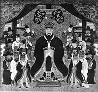 King Shō Shin wearing Chinese court dress