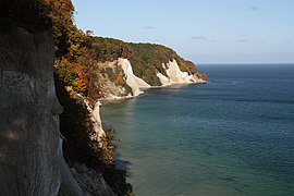 The chalk cliffs
