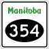 Provincial Road 354 marker
