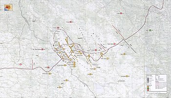 Military map of Operation Winter '94